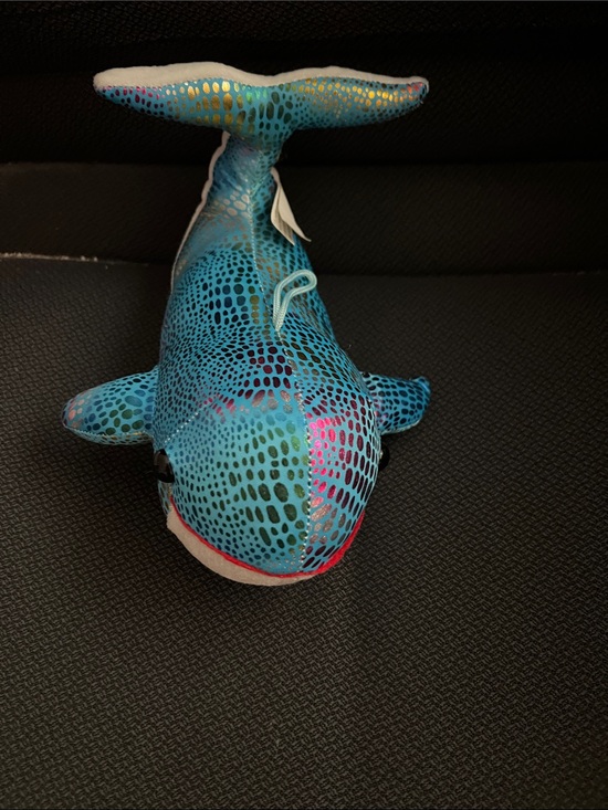 Other - Blue Patterned Whale Plush Toy - Branded Kids Stuffed Animal